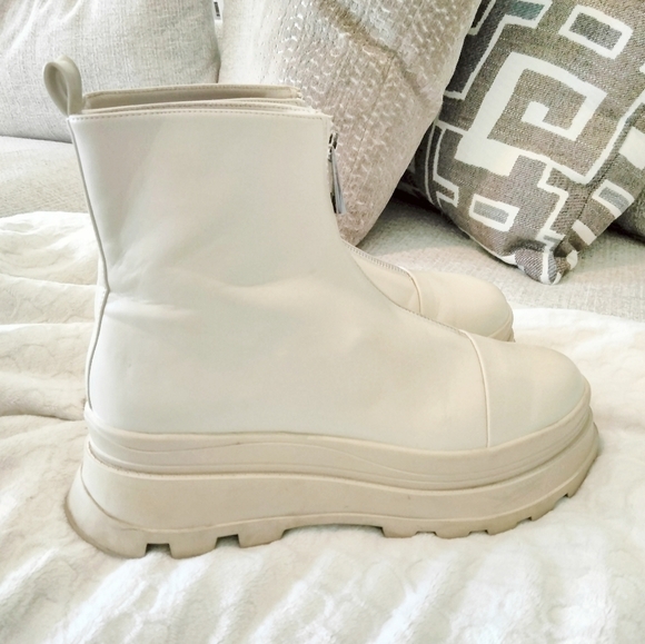 Zara flat ankle boots with zip TRF - Picture 4 of 8